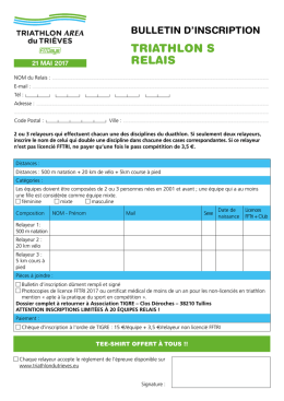 TRIATHLON S RELAIS