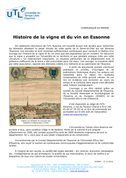 Communiqu&eacute; de presse - UTL