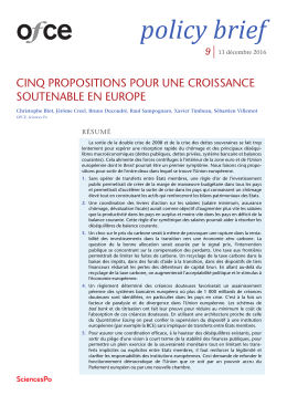 policy brief - OFCE