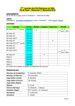 3ème Journée des Pré-Régionaux en Salle Val de Reuil