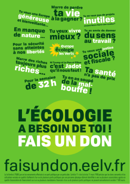 l`écologie - EELV | Europe Écologie – les Verts