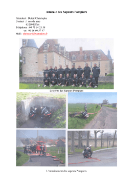 Amicale des Sapeurs Pompiers