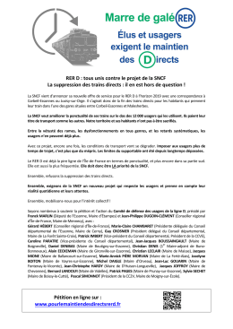 Texte pétition RER - Signataires au 15-12-2017