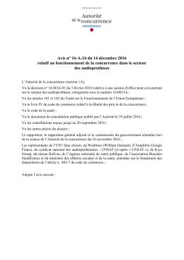 vis n° 16-A-24 du 14 décembre 2016
