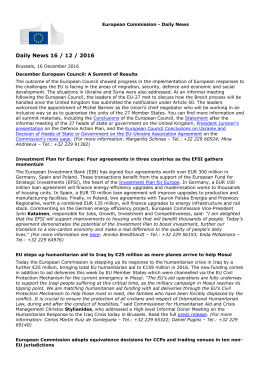 Daily News 16 / 12 / 2016