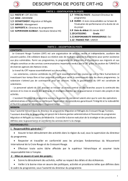 TDR - ANETI, Agence Nationale pour l`Emploi et le Travail