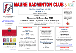 Invitation - Accueil Maure Badminton Club