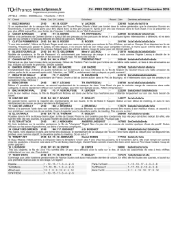 C4 - PRIX OSCAR COLLARD - Samedi 17 Decembre