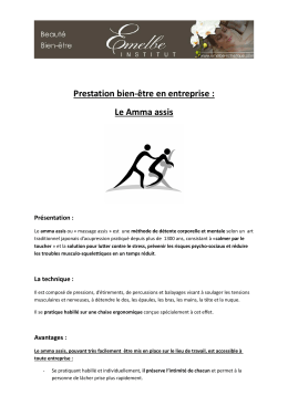 Présentation Amma assis