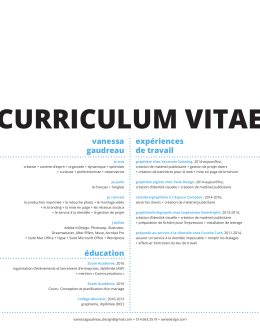 curriculum vitae