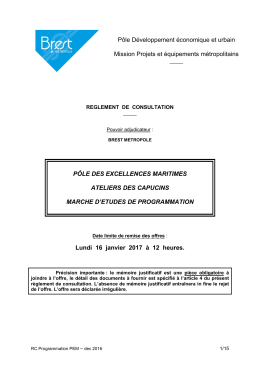 Règlement de consultation - 667,83 Ko