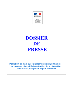 dossier de presse - DREAL Auvergne-Rhône