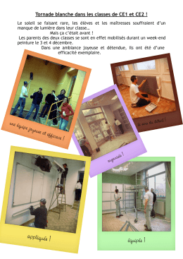 article travaux CE1 CE2