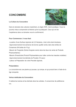 concombre - agrici.net