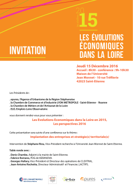 invitation - Universit&eacute; Jean Monnet