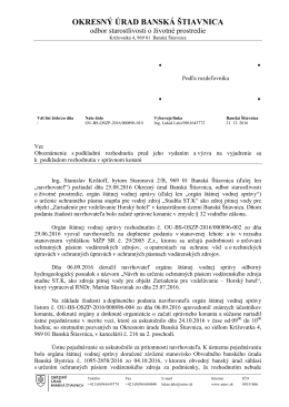 OKRESN&Yacute; &Uacute;RAD BANSK&Aacute; &Scaron;TIAVNICA