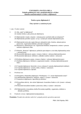 Témy referátov a seminárnych prác