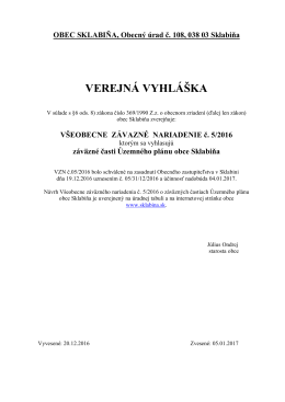 verejná vyhláška