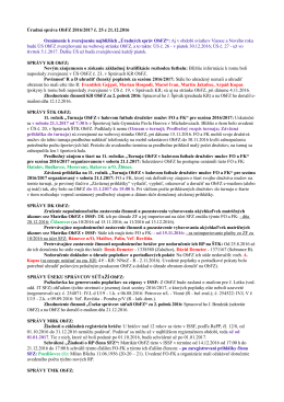 Úradná správa ObFZ 2016/2017 č. 25 z 21.12.2016