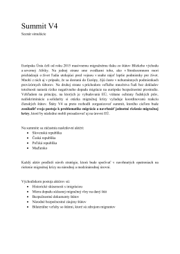 V4 simulácia: Prípadová štúdia: Migrácia