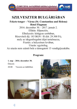 Szilveszter Várnában
