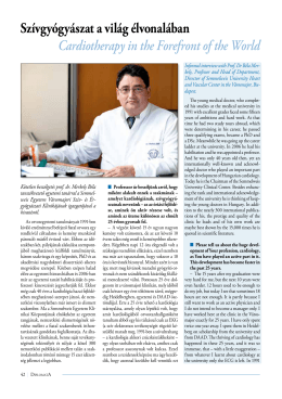 Sz&iacute;vgy&oacute;gy&aacute;szat a vil&aacute;g &eacute;lvonal&aacute;ban