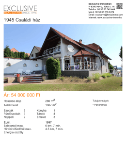 Kód: 1945 - Exclusive Immobilien