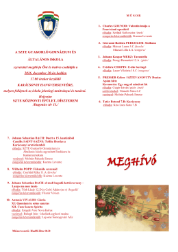 MEGH&Iacute;V&Oacute; - SZTE S&aacute;gv&aacute;ri Endre Gyakorl&oacute; &Aacute;ltal&aacute;nos Iskola