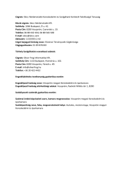 Impresszum &eacute;s T&aacute;rhely Szolg&aacute;ltat&oacute;