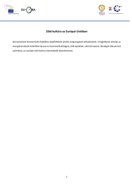Zöld kultúra az Európai Unióban