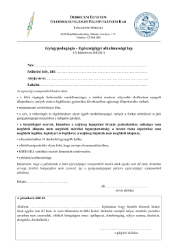 Eg&eacute;szs&eacute;g&uuml;gyi alkalmass&aacute;gi lap