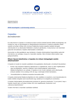 Cepedex, dexmedetomidine - European Medicines Agency