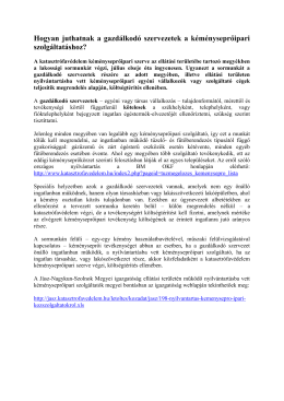Hogyan juthatnak a gazdálkodó szervezetek a kéményseprőipari