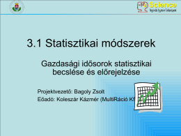 Koleszár Kázmér (3.1): Statisztikai módszerek