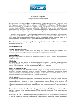 Üzletszabályzat