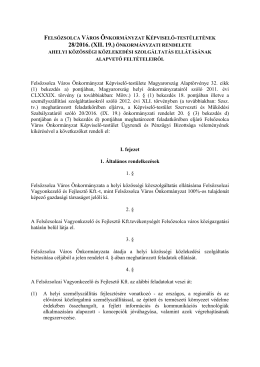 28-A helyi közösségi közlekedési szolgáltatás