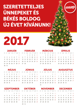 SZERETETTELJES üNNEPEKET éS BéKéS BOLDOG ÚJ éVET