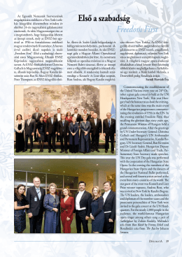 Első a szabadság - Diplomata Magazin