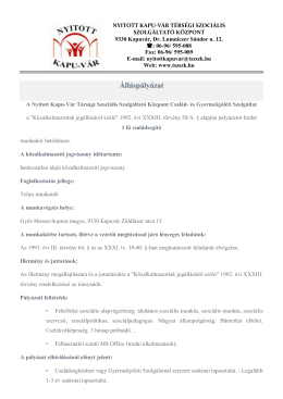 &Aacute;ll&aacute;sp&aacute;ly&aacute;zat