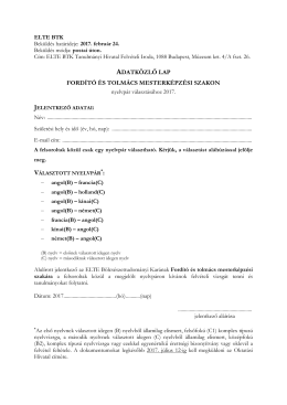 Ford&iacute;t&oacute; &eacute;s tolm&aacute;cs