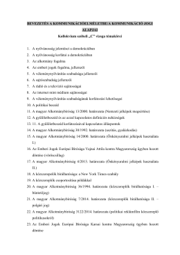 ("C") vizsga t&eacute;mak&ouml;rei