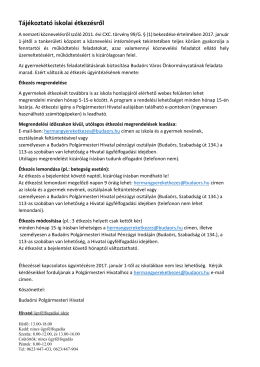 T&aacute;j&eacute;koztat&oacute; iskolai &eacute;tkez&eacute;sről - herman