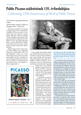 Pablo Picasso születésének 135. évfordulójára