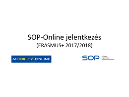 SOP-Online jelentkezés