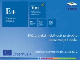 КА1 пројекти мобилности за ВЕТ