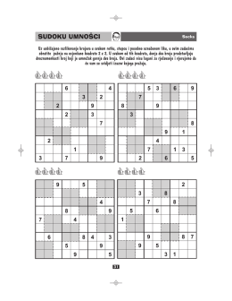 SUDOKU UMNO&Scaron;CI
