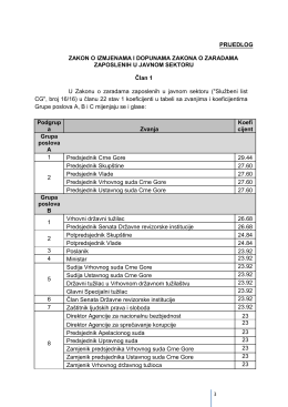 PRIJEDLOG ZAKON O IZMJENAMA I