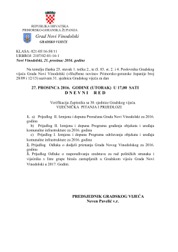 poziv - Grad Novi Vinodolski
