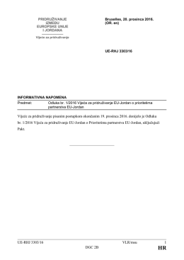 UE-RHJ 3303/16 VLR/msu 1 DGC 2B Vijeće za pridruživanje