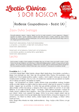 Lectio divina s don boscom